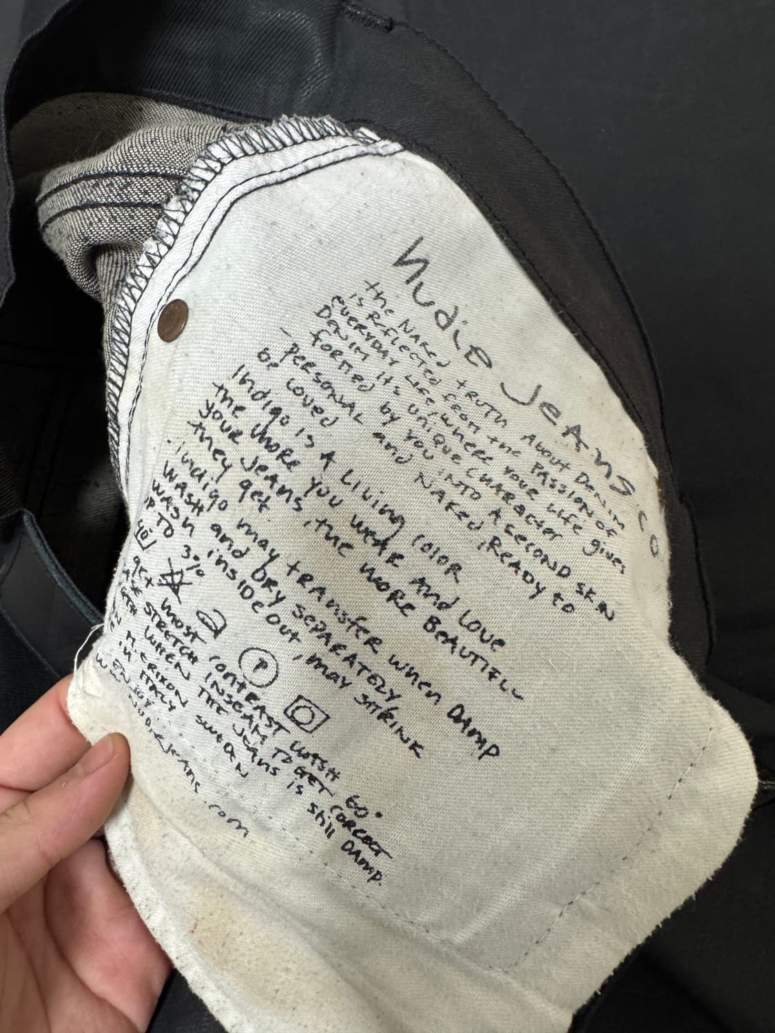 누디진 씬핀 드블코 코팅진 30x32 상품이미지6