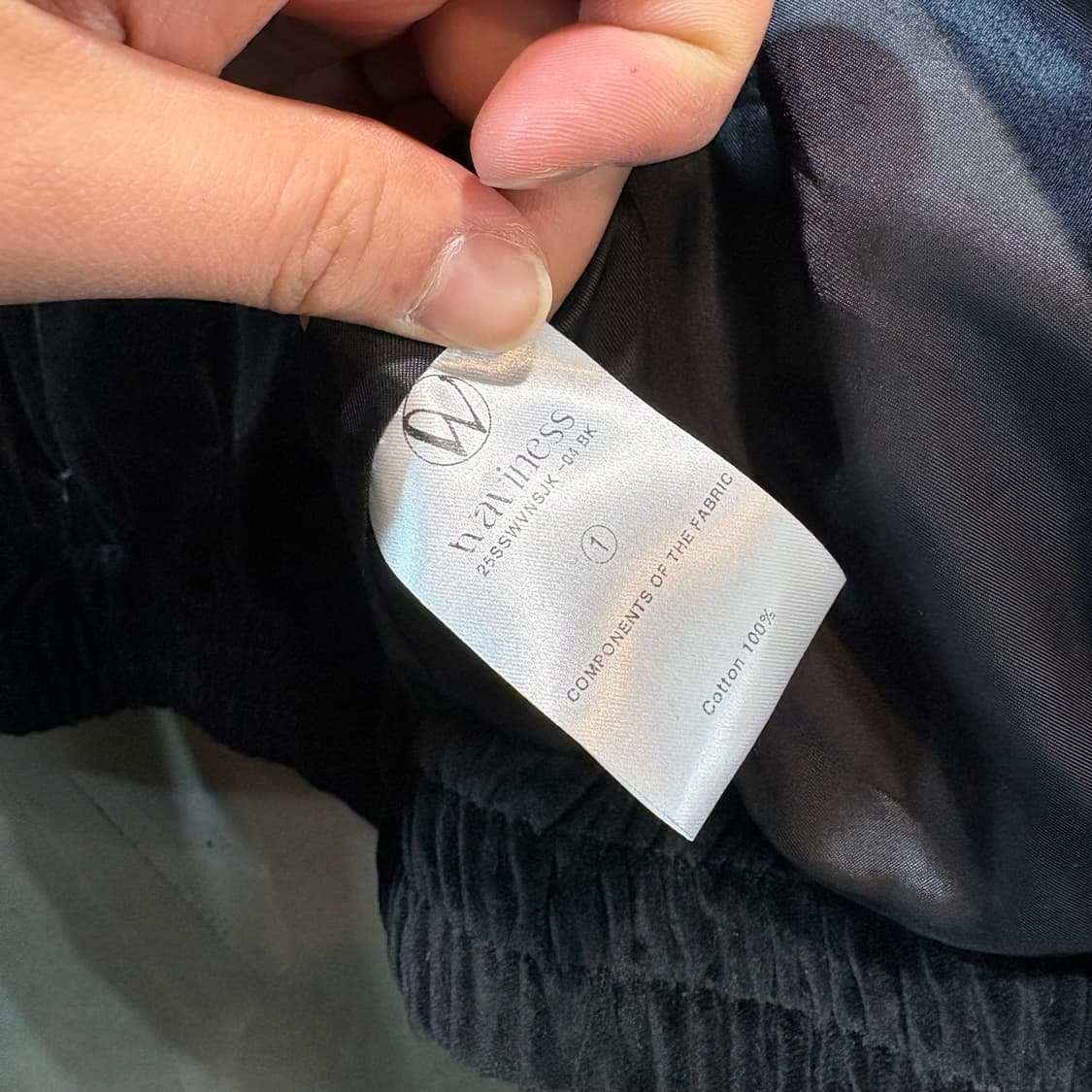 [1] WAVINESS 웨이비니스 벨벳 블루종 상품이미지7