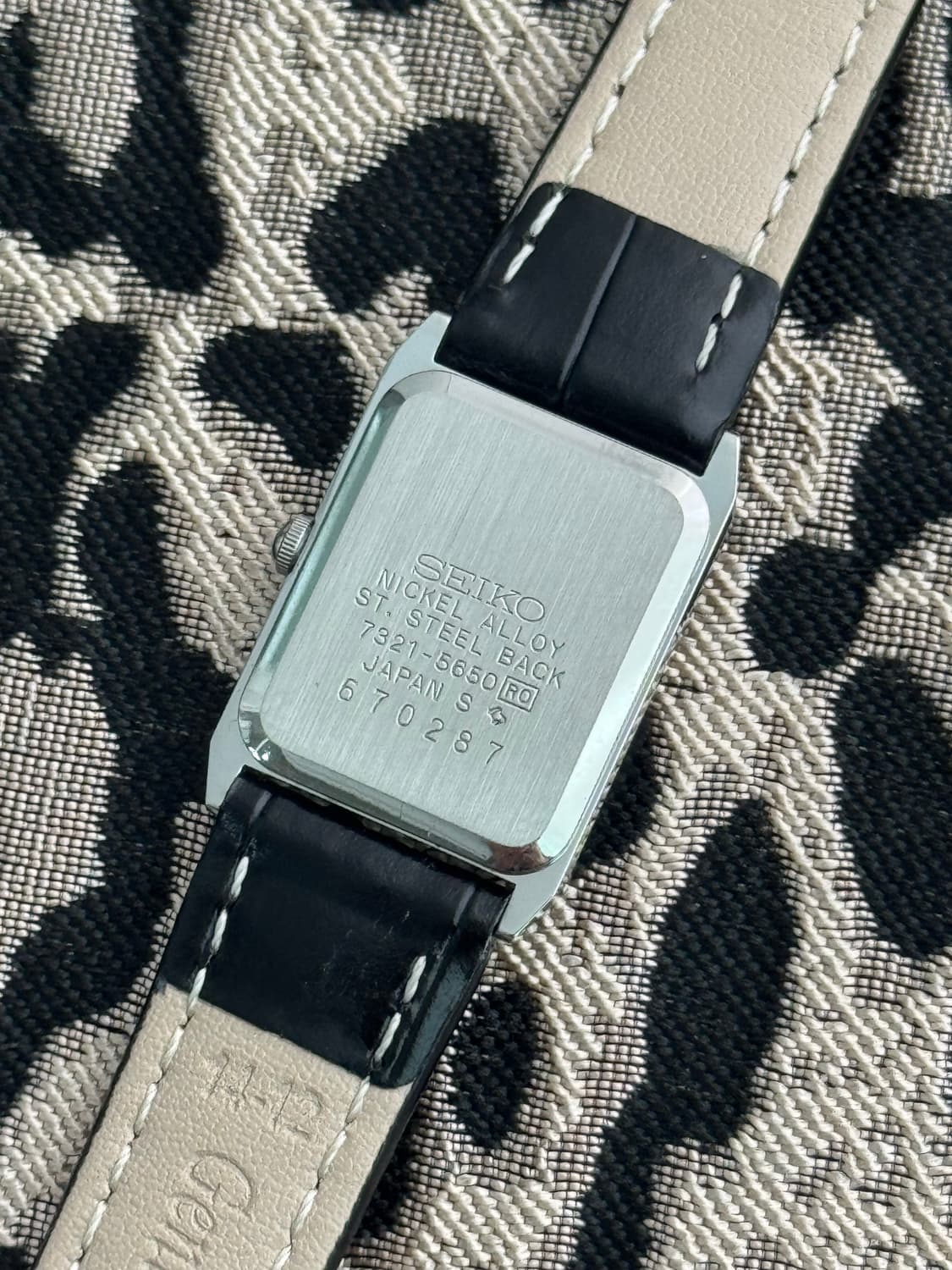 80s 빈티지 세이코 탱크 쿼츠 레이디스 상품이미지6