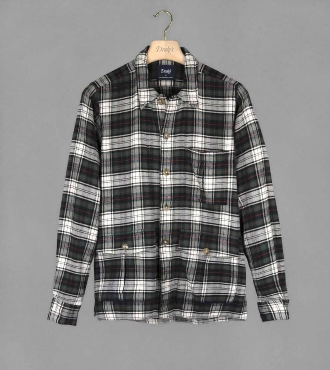 드레익스 타탄 체크 셔츠 자켓 M 상품이미지1