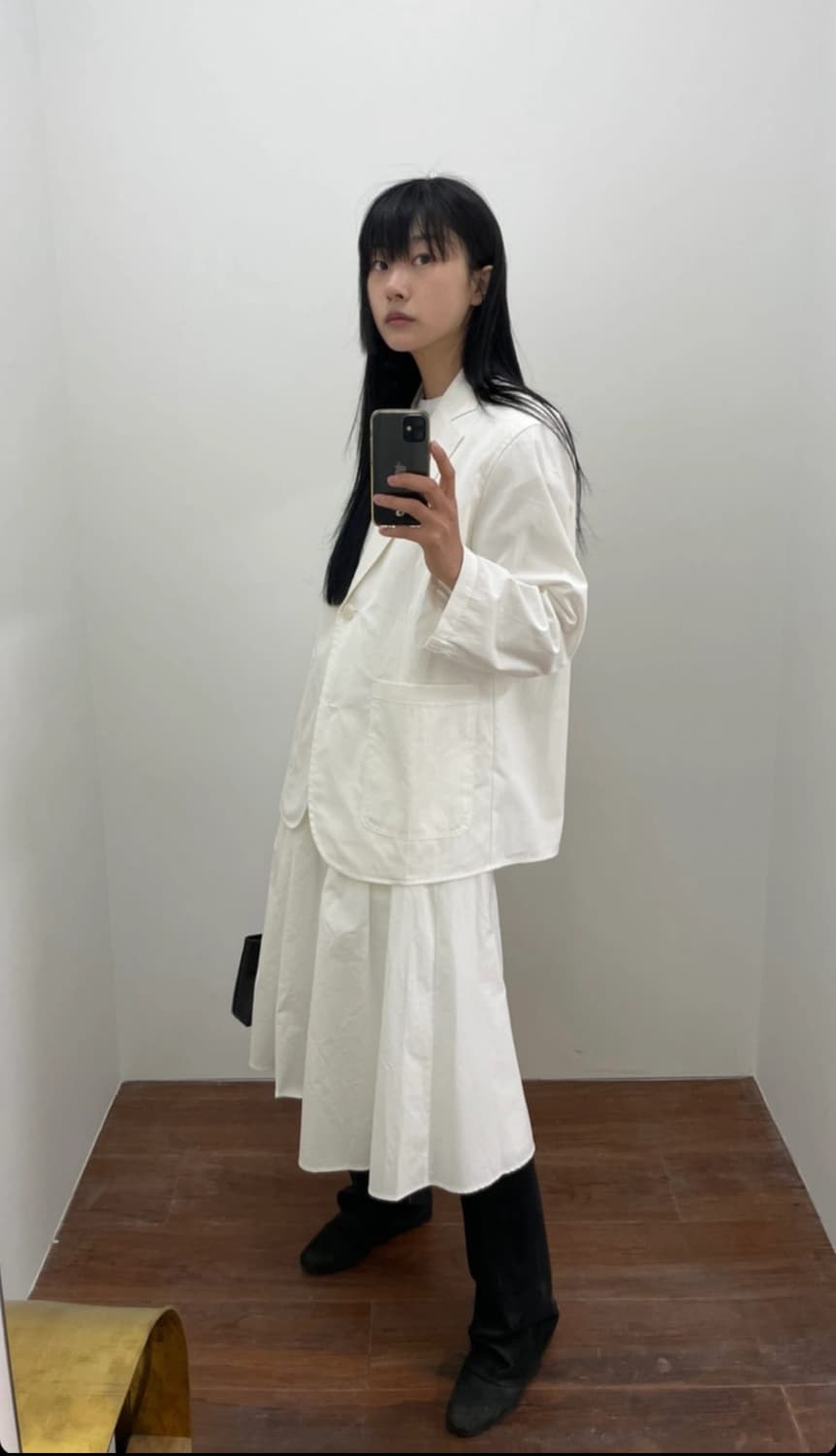 Soolook 수룩 블레이저 화이트 자켓 상품이미지1