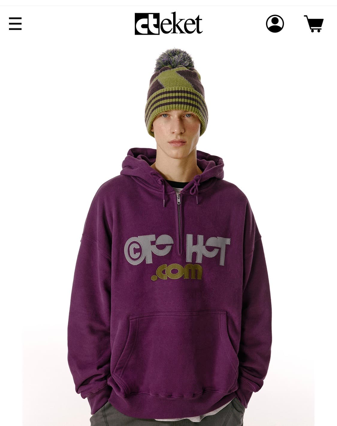 테켓 teket 후드티 후디 하프집업 상품이미지1