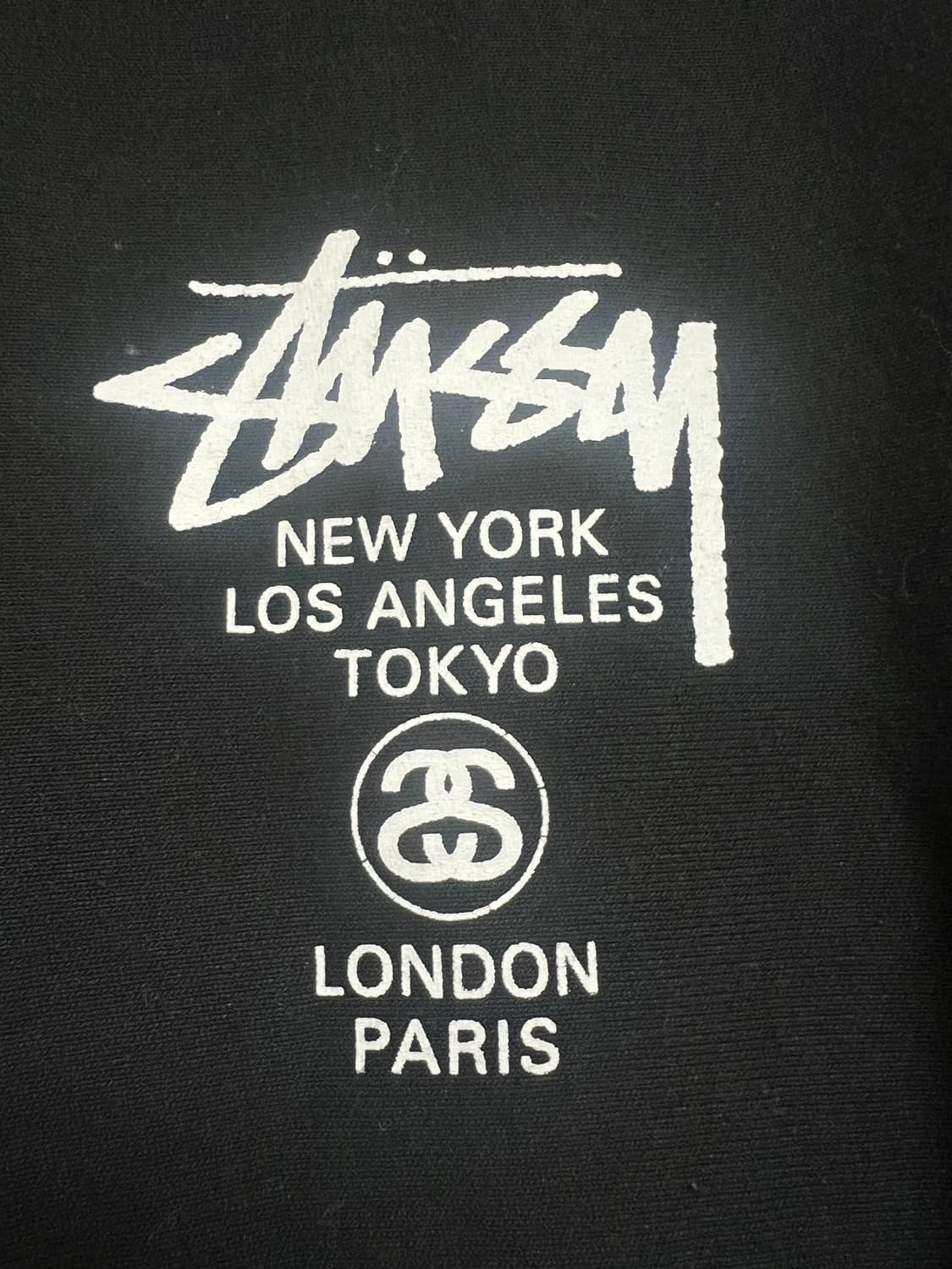 스투시/월드투어 블랙 후드티/L 상품이미지3