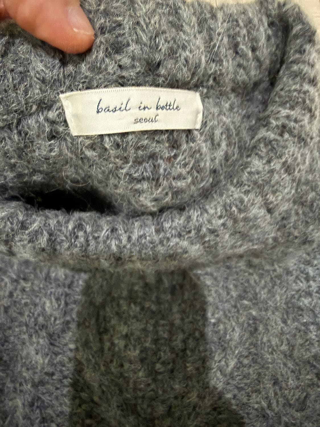 빈티지 그레이 피셔맨 스웨터 상품이미지2