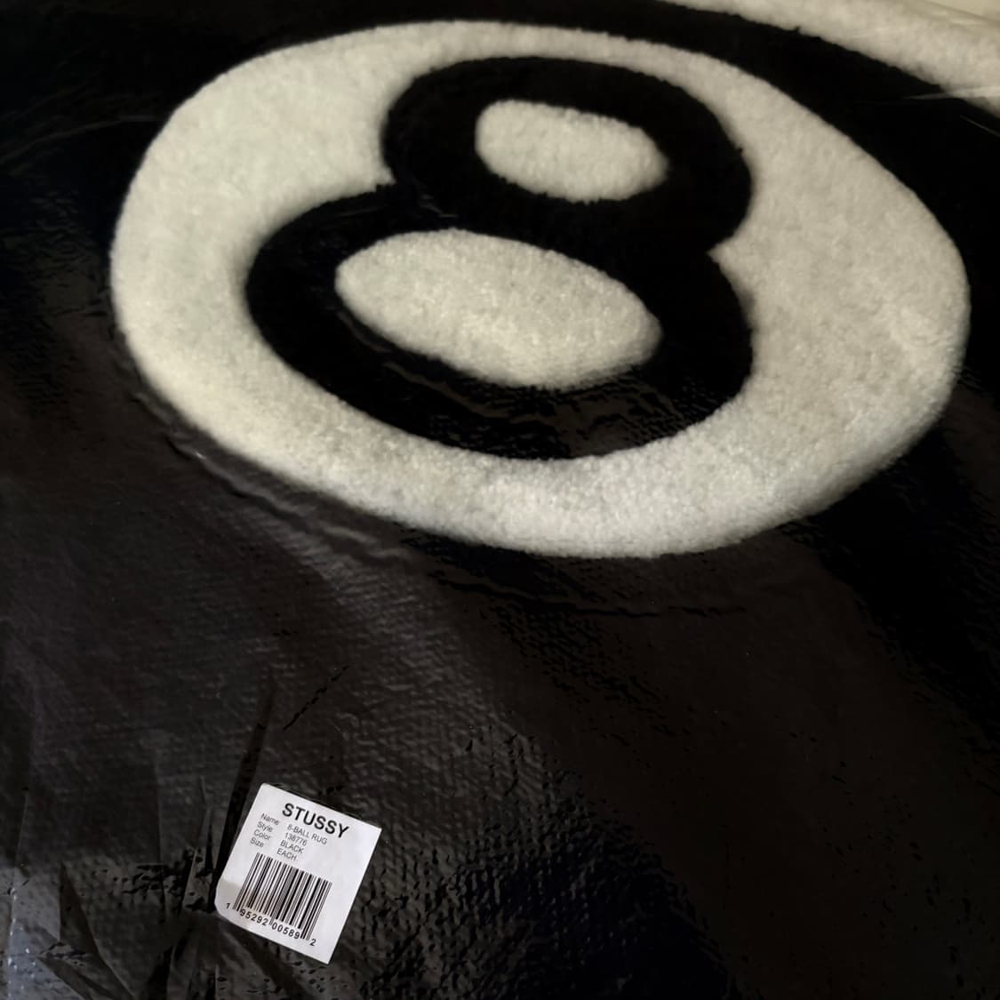 스투시 8볼 러그 블랙 Stussy 8 Ball Rug Black 상품이미지3