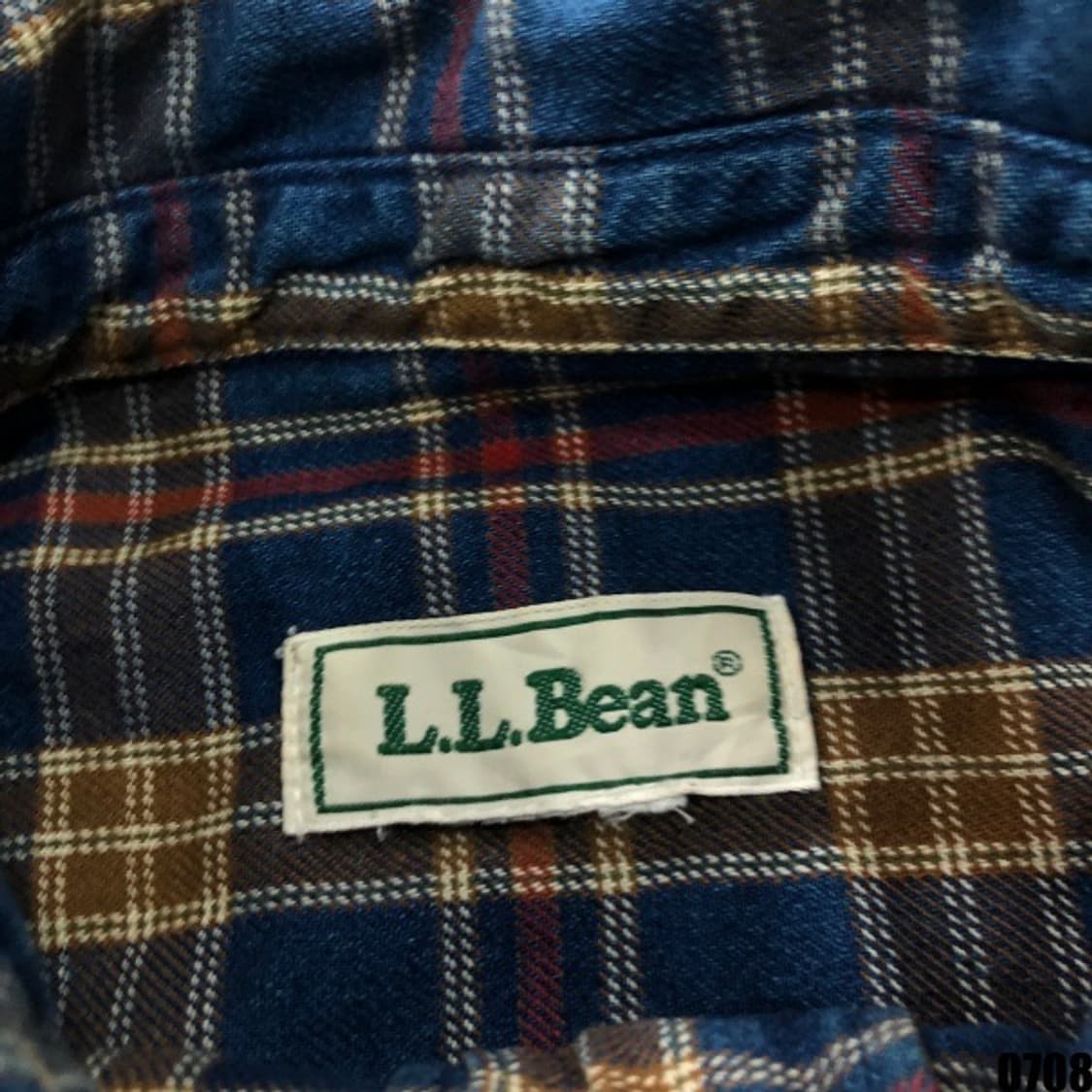 LLBean 크롭 체크 셔츠 95 상품이미지2