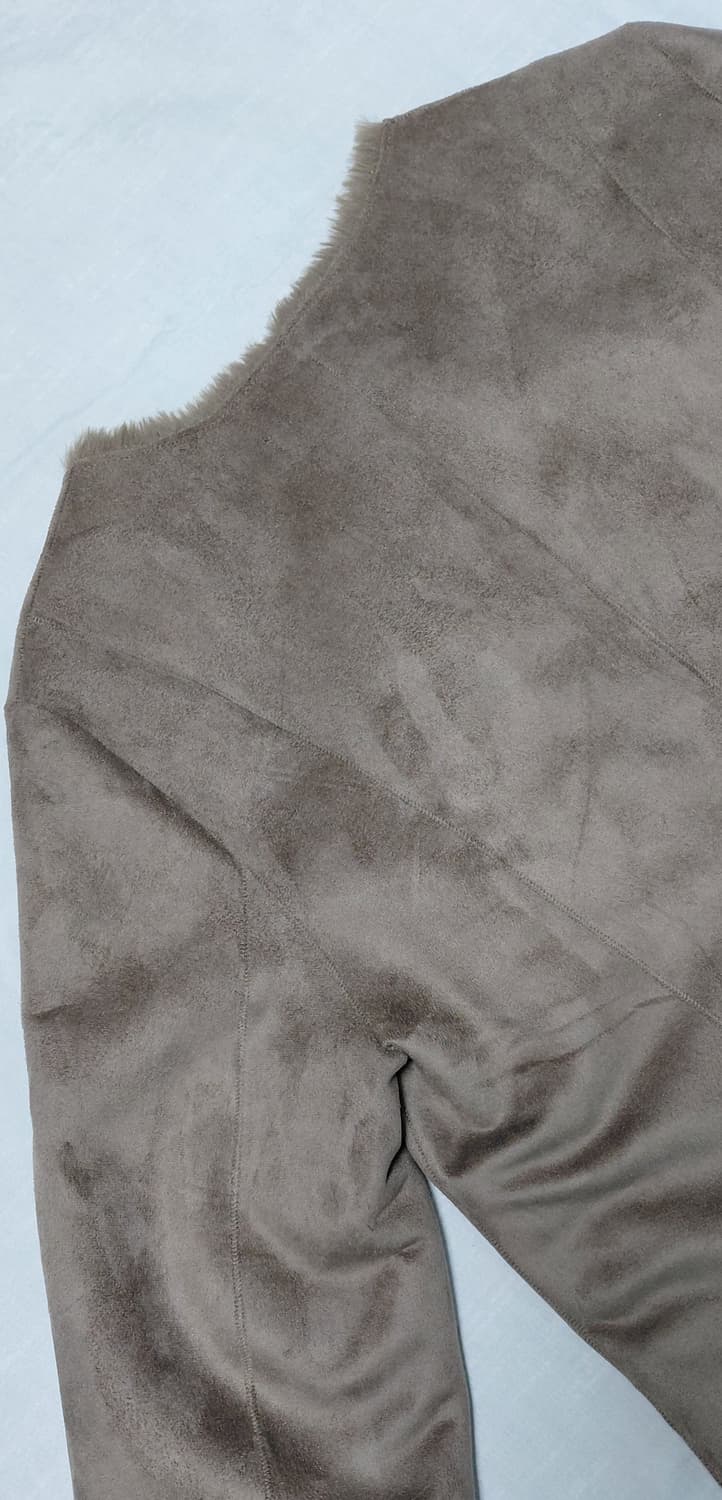 [새상품/55] 어반리서치 써니라벨 노카라 페이크 무스탕 코트 상품이미지9