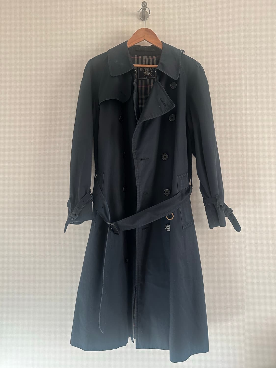 90s 버버리 트렌치 코트 다크네이비 상품이미지1
