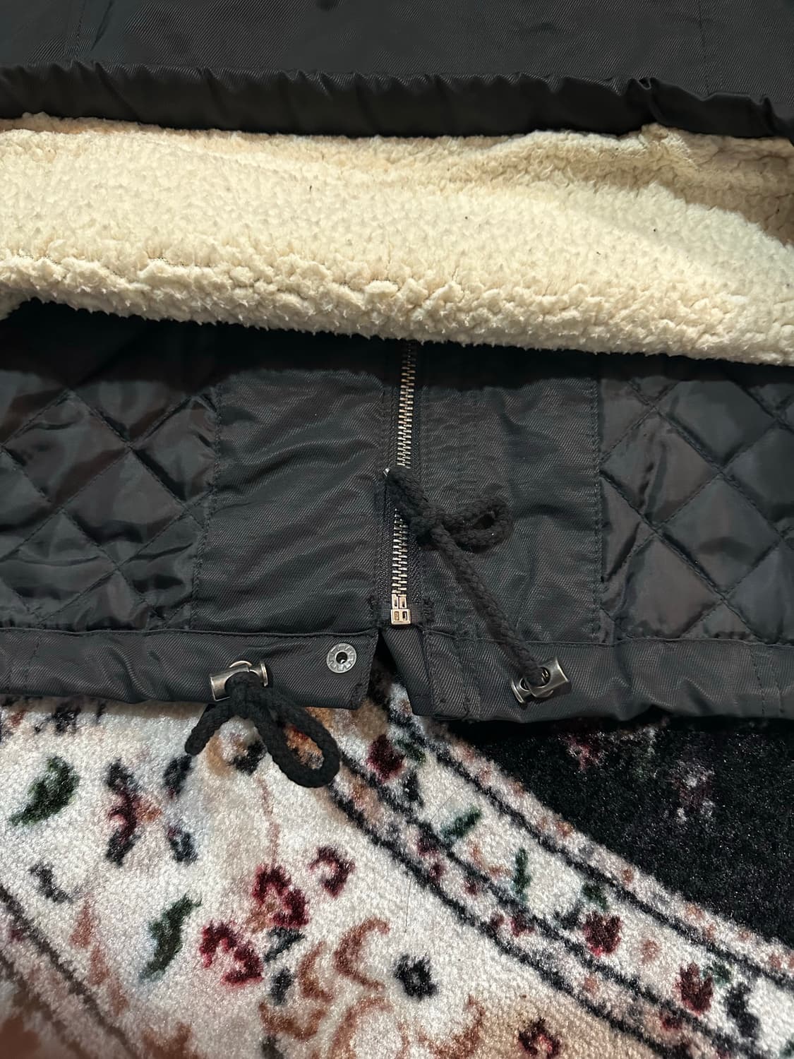 리바이스 후드 야상 점퍼 블랙 M 상품이미지3