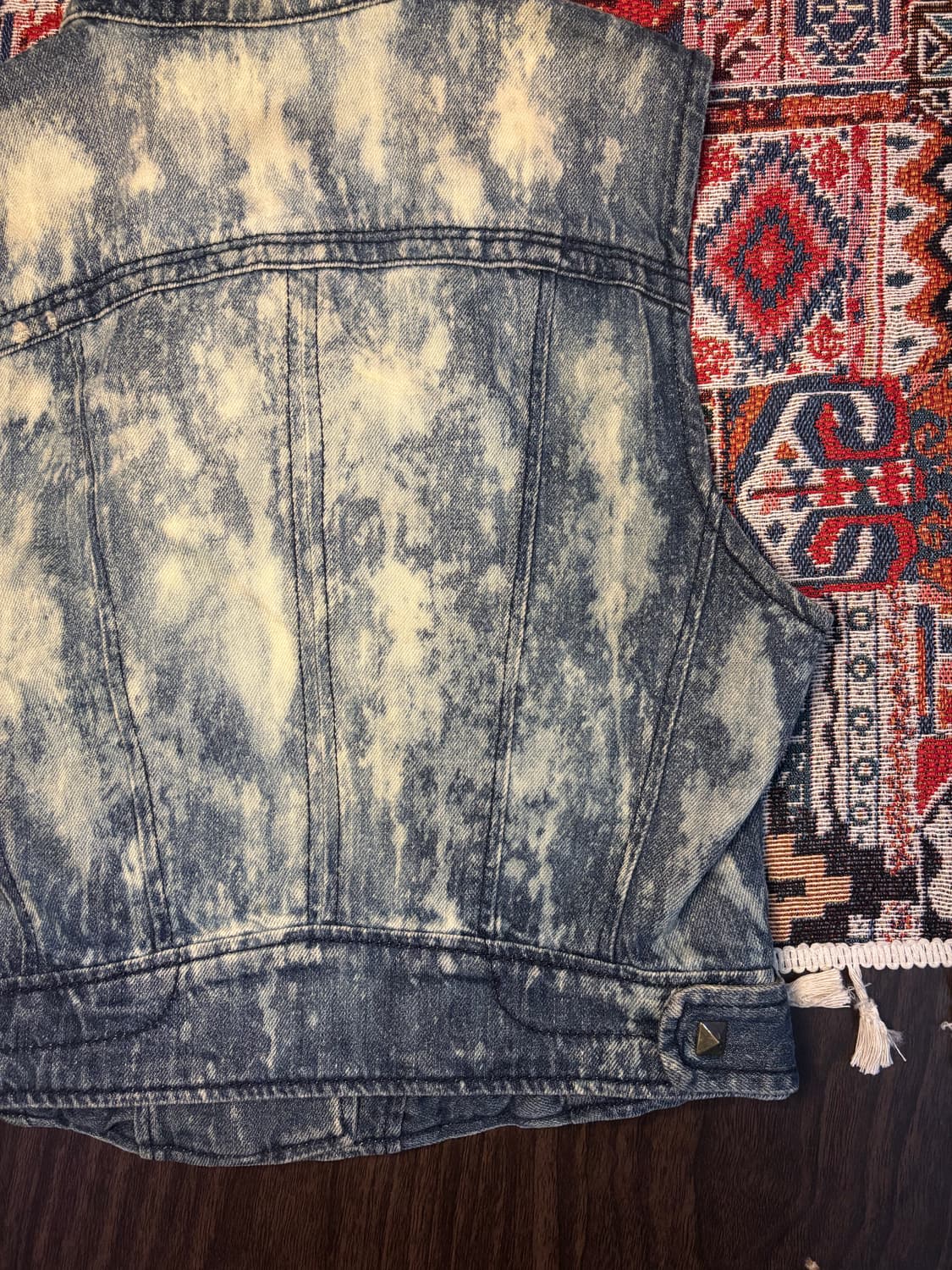 90s Vintage stone washing denim vest 상품이미지7