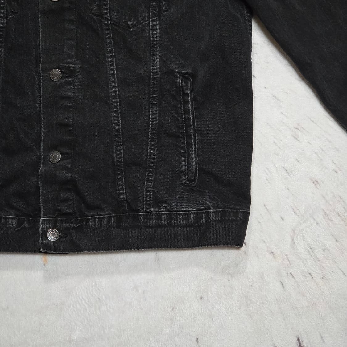 자라 블랙 코튼 트러거 자켓 상품이미지3