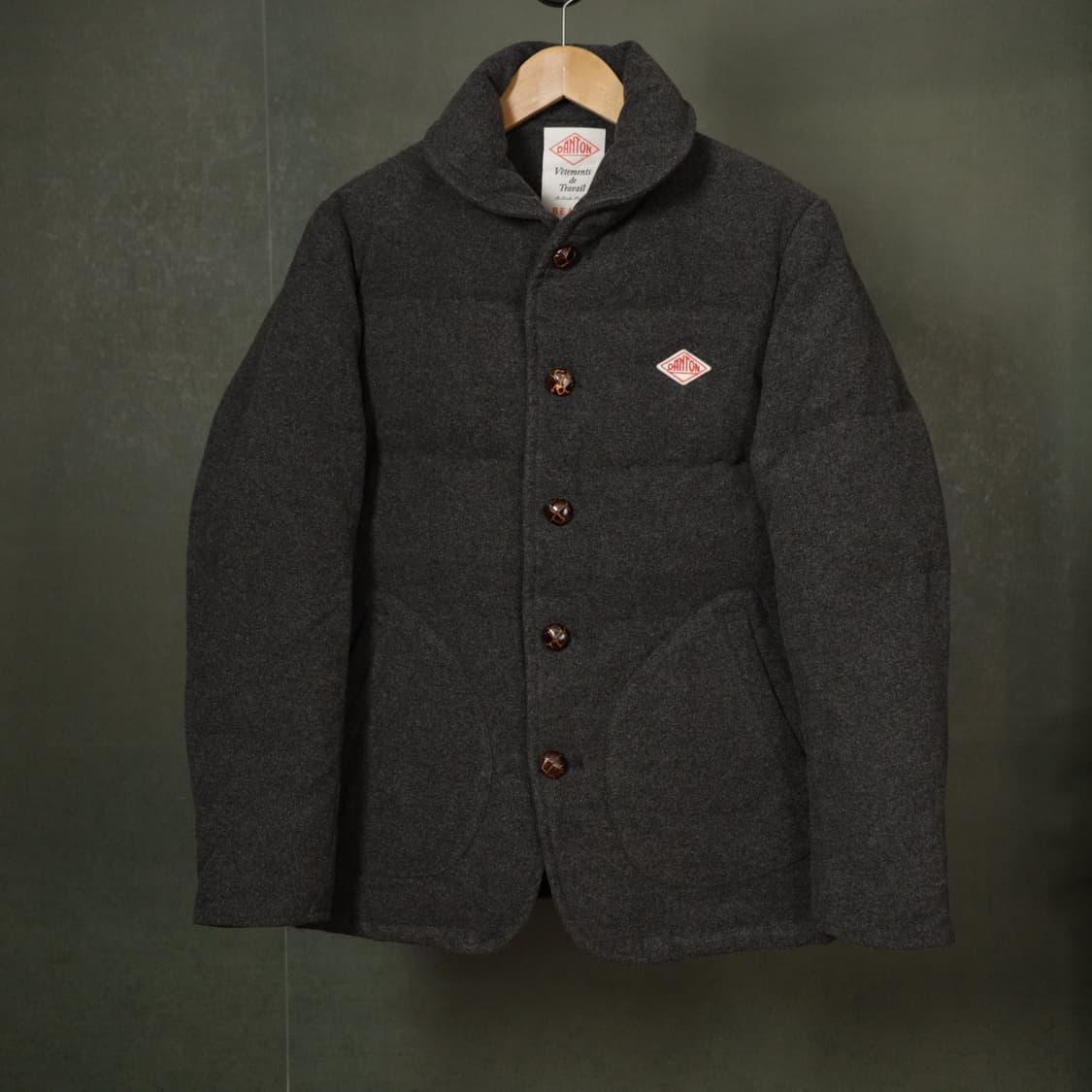 단톤 빔즈 별주 숄카라 울 다운 상품이미지2