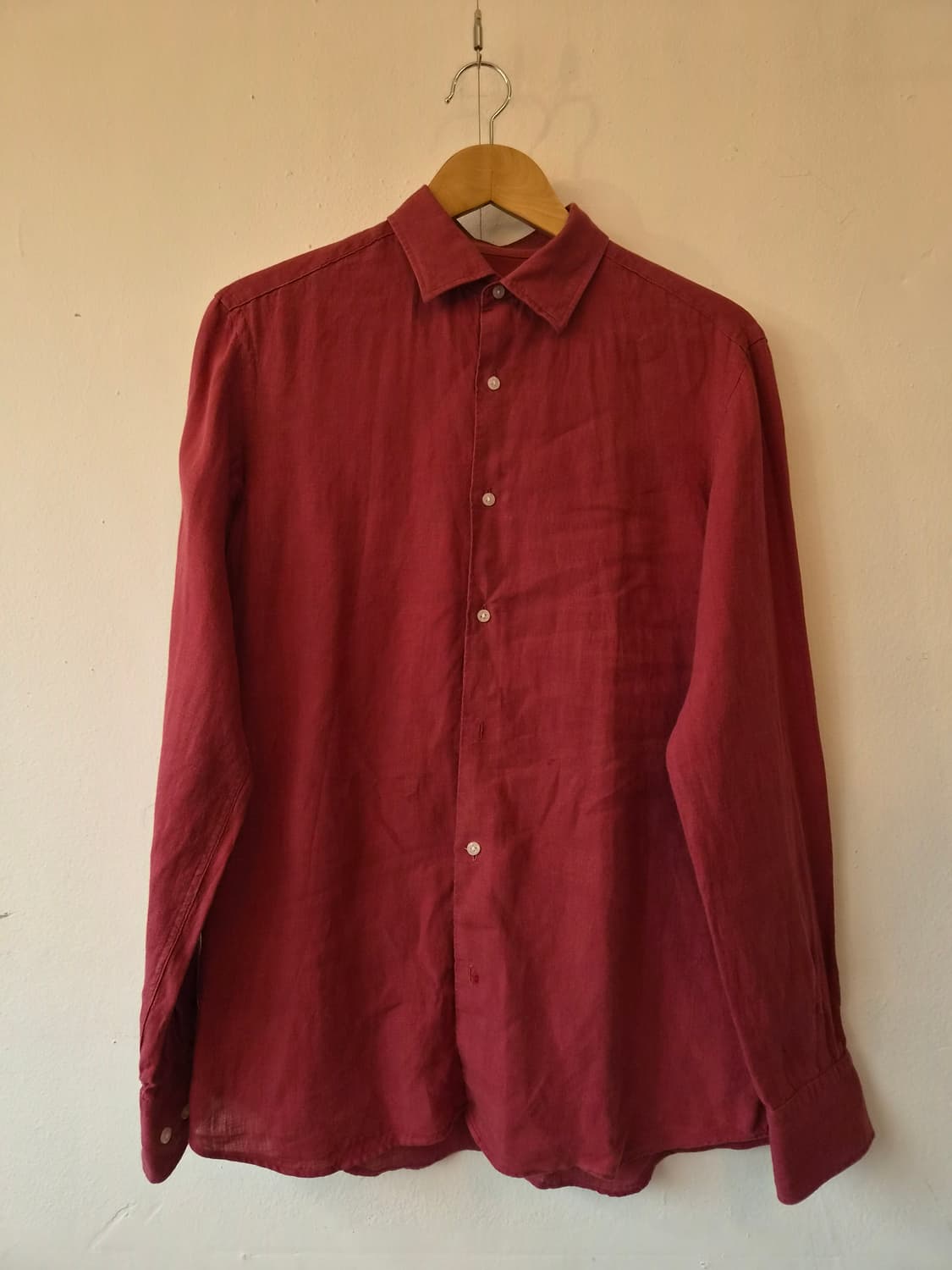 마시모뚜띠 남성 린넨긴팔셔츠 M사이즈 상품이미지2