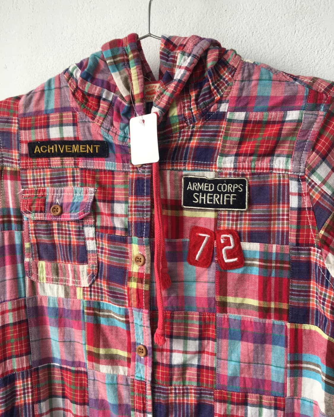 Check pattern hood shirt 상품이미지5