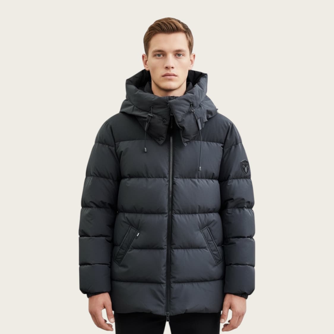 95~100/ 노비스 신형 다운 후디드 패딩점퍼 상품이미지1