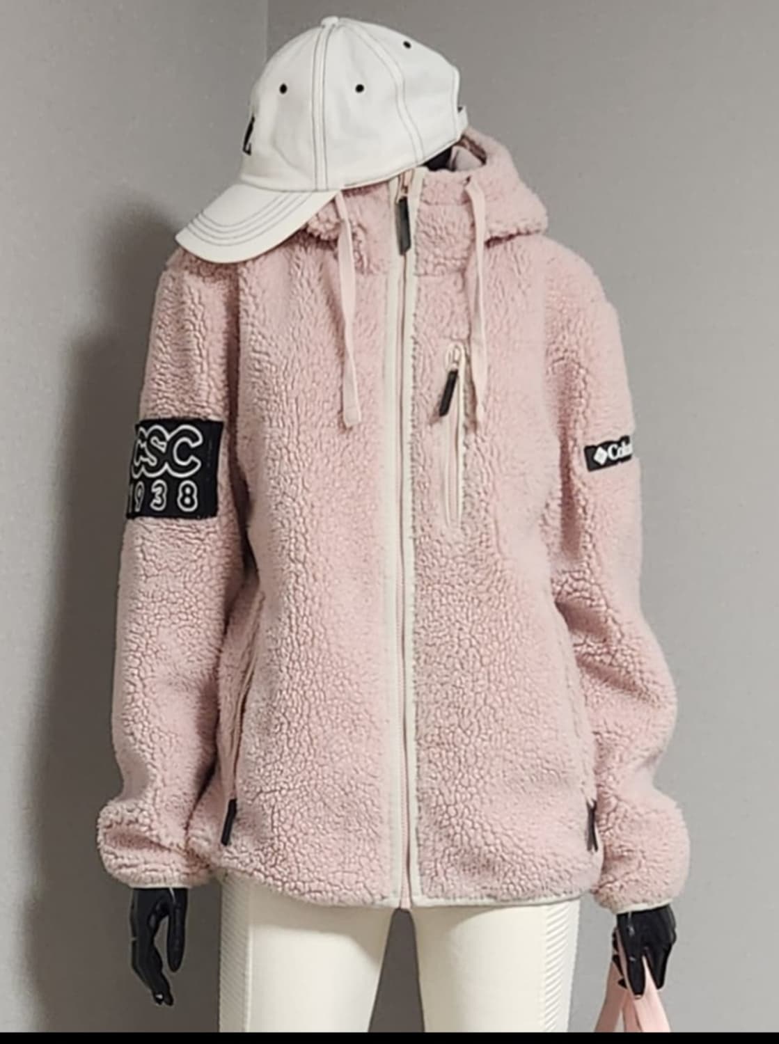 핑크 뽀글이 점퍼 상품이미지1