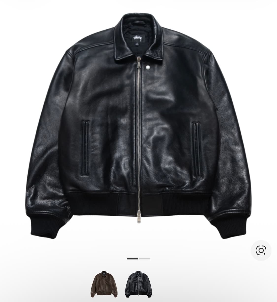 구매 ) 스투시 레더 플라이트 자켓 L사이즈 상품이미지1