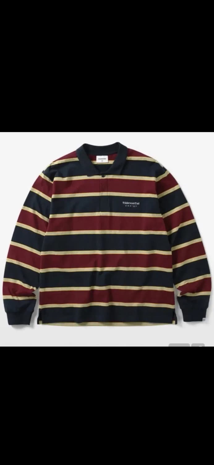 디스이즈네버댓 스트라이프 럭비 긴팔 티셔츠 상품이미지1