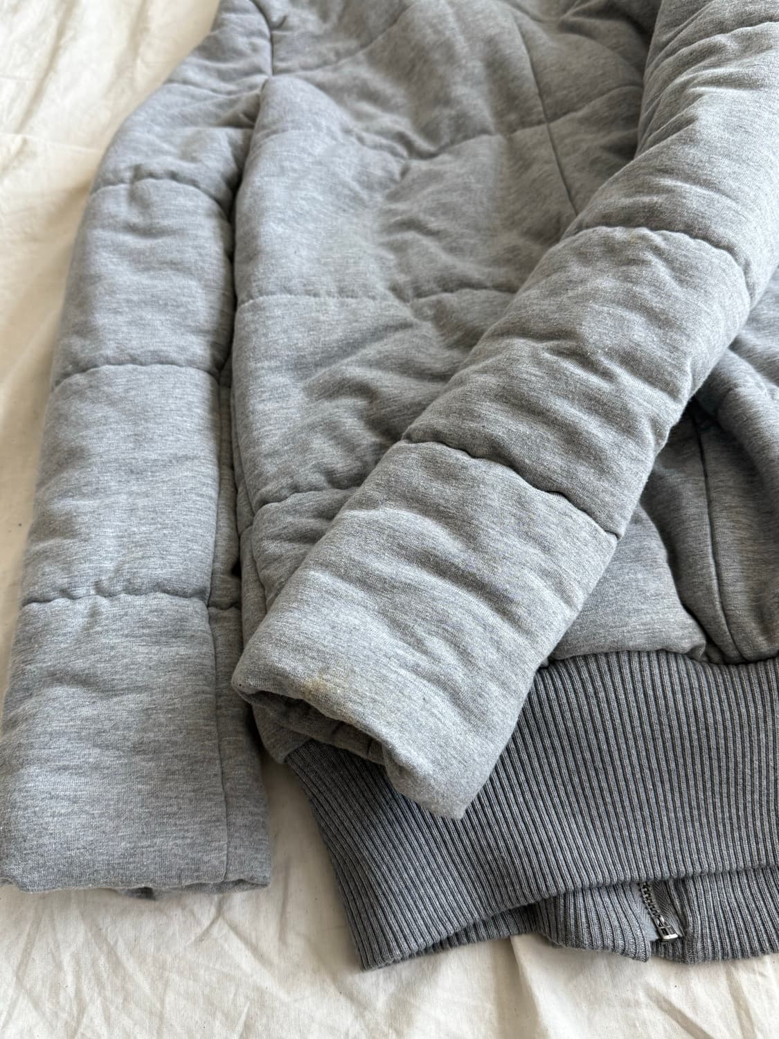 그레이 펑투케 락시크 딱붙 패딩 집업 상품이미지7