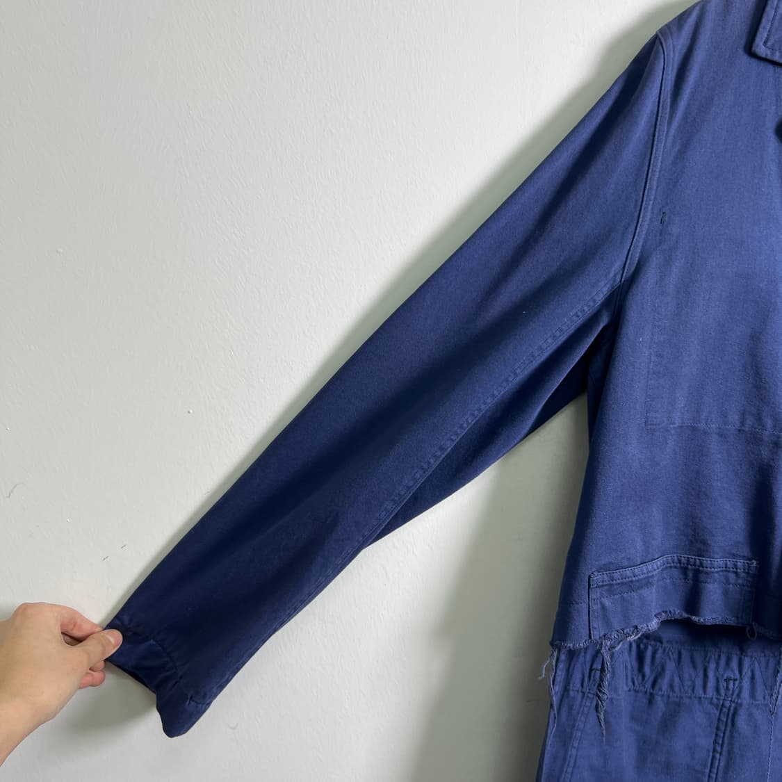 16SS 꼼데가르송 간류 언발란스 데미지 롱 자켓 M 상품이미지8