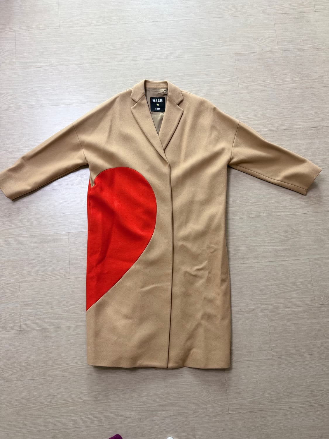 MSGM 베이지 코트 상품이미지1