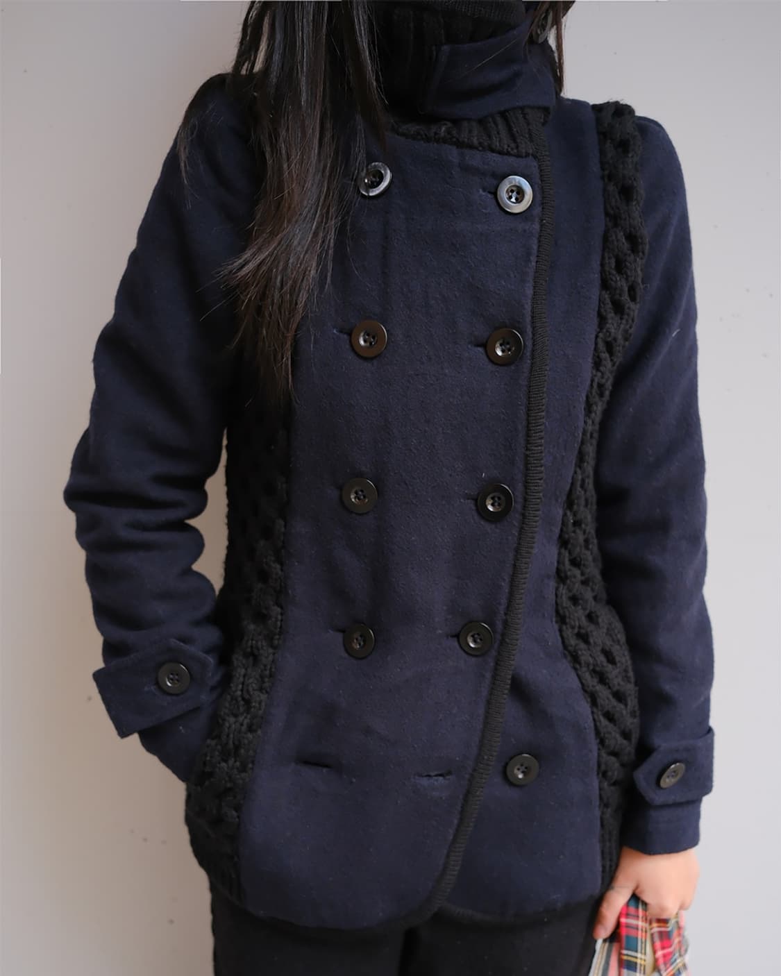 [Sample] 09aw Honeycomb cable peacoat 상품이미지1