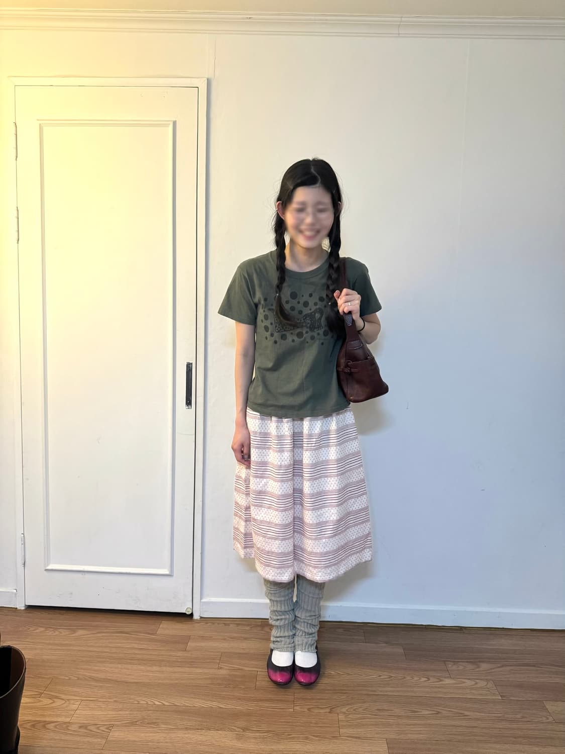 Dot Stripe Skirt 상품이미지2