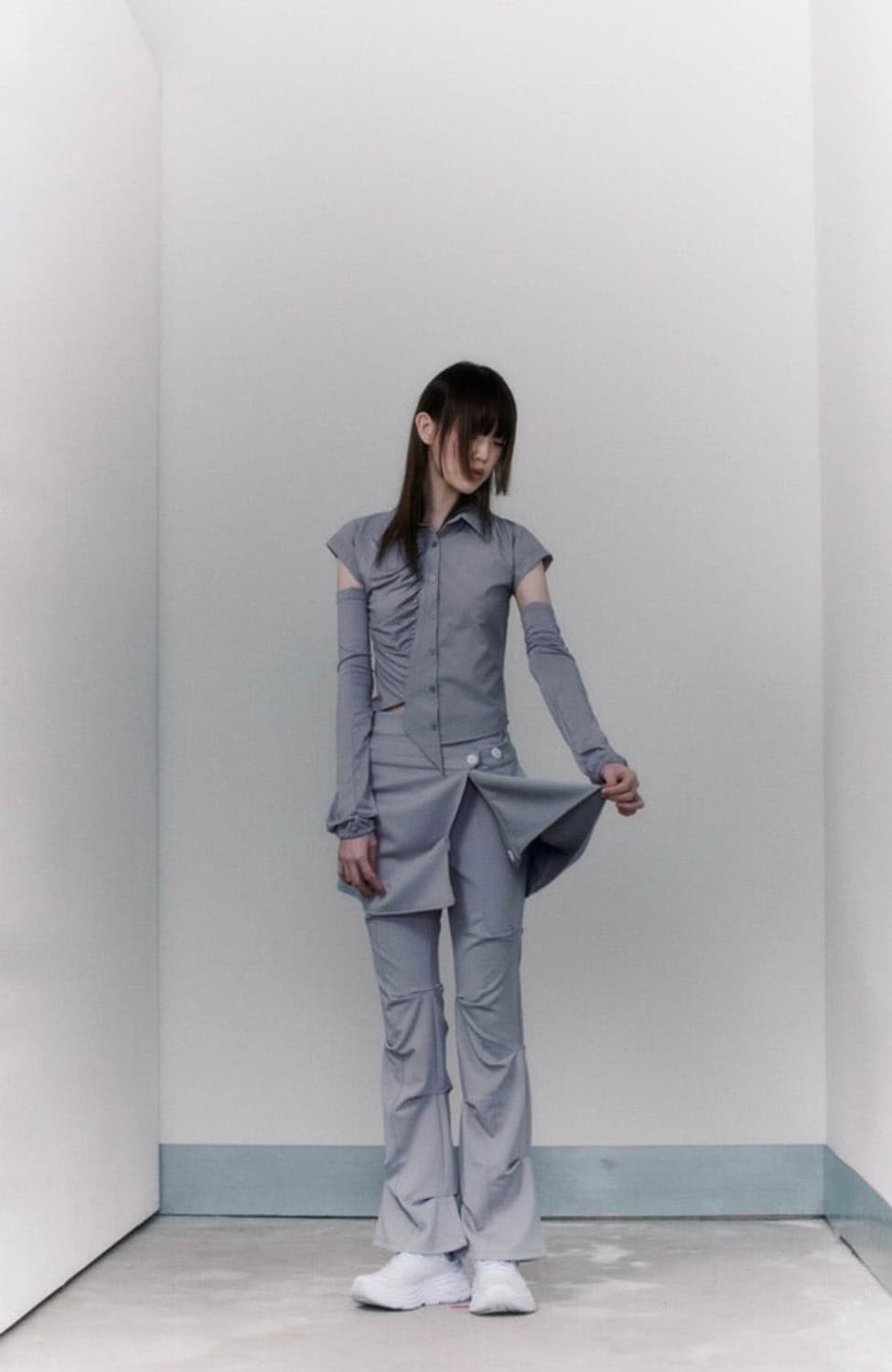 오호스 랩오버 턱팬츠 상품이미지2