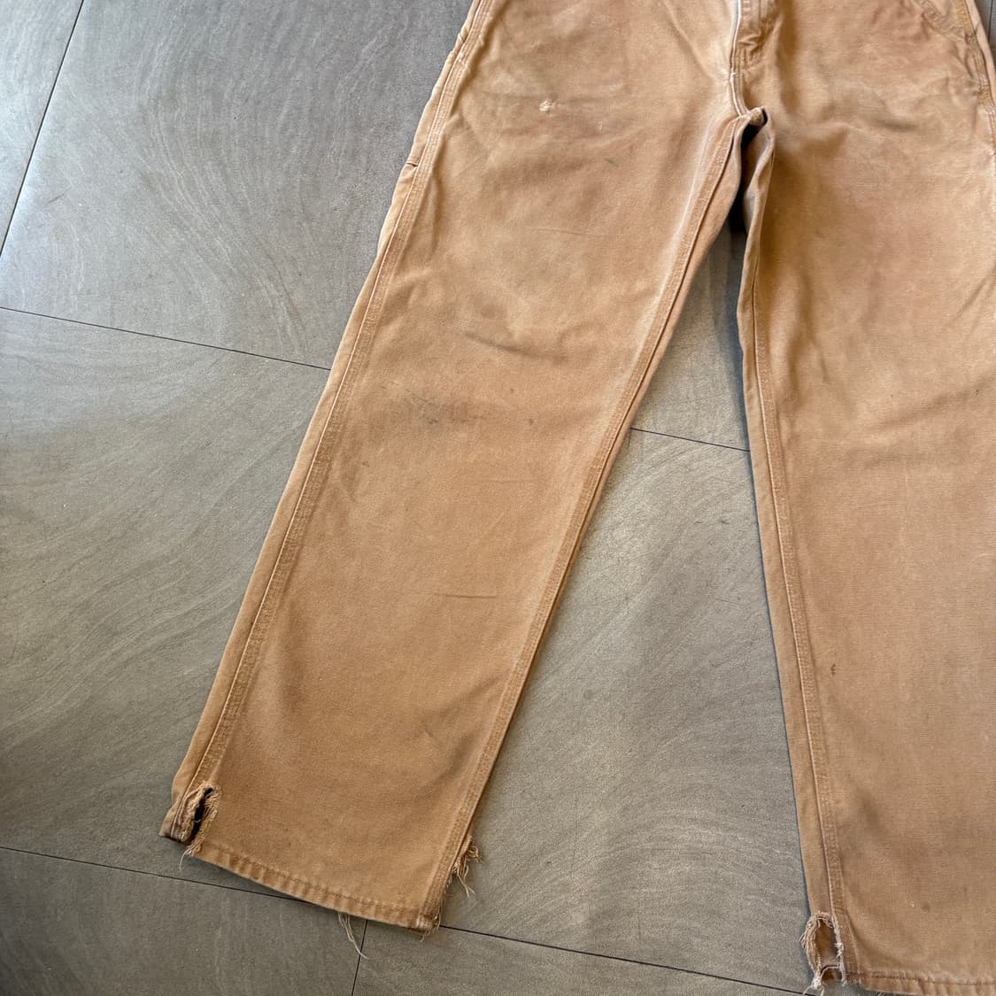 칼하트 미국 생산 오리지널 브라운 카펜터 팬츠  상품이미지8