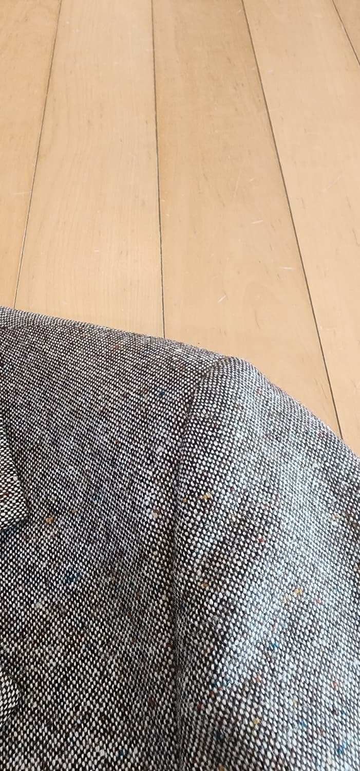 브라운/그레이 모직 자켓 L(하자) 상품이미지7