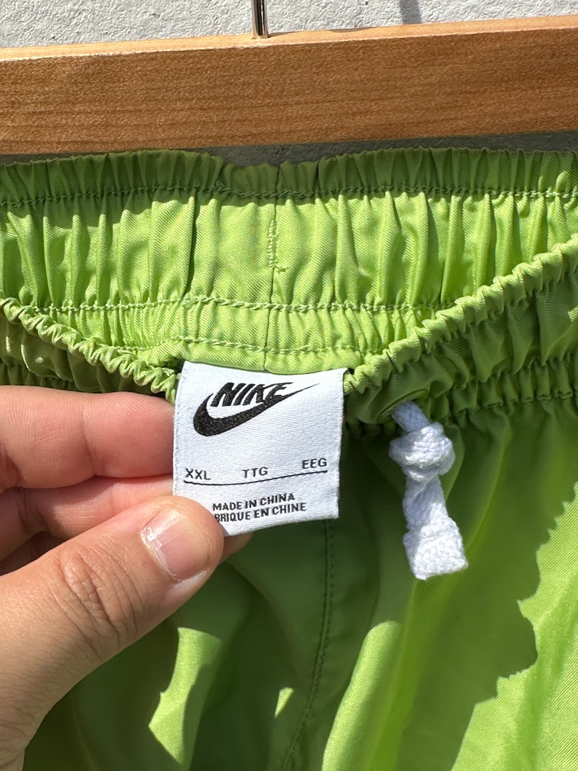 [2XL] 나이키 우븐 라임 형광 반바지 상품이미지4