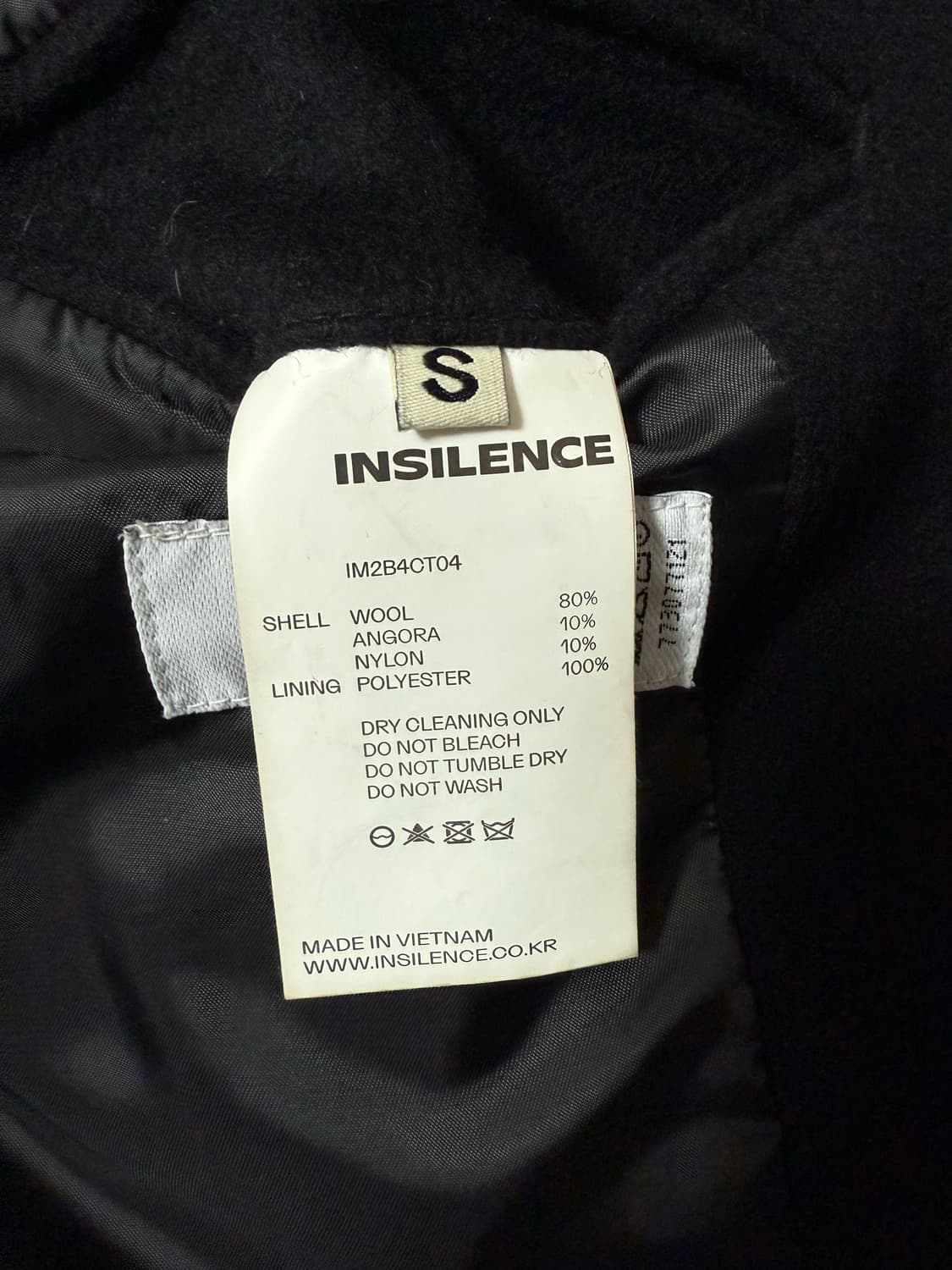 인사일런스 블랙 발마칸 롱코트 상품이미지4