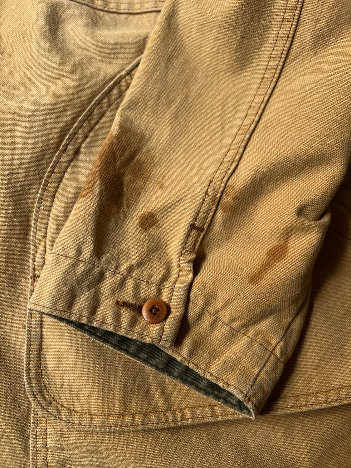 [L]90's 엘엘빈 Made in USA 빈티지 페이딩 브라운 헌팅자켓 상품이미지5