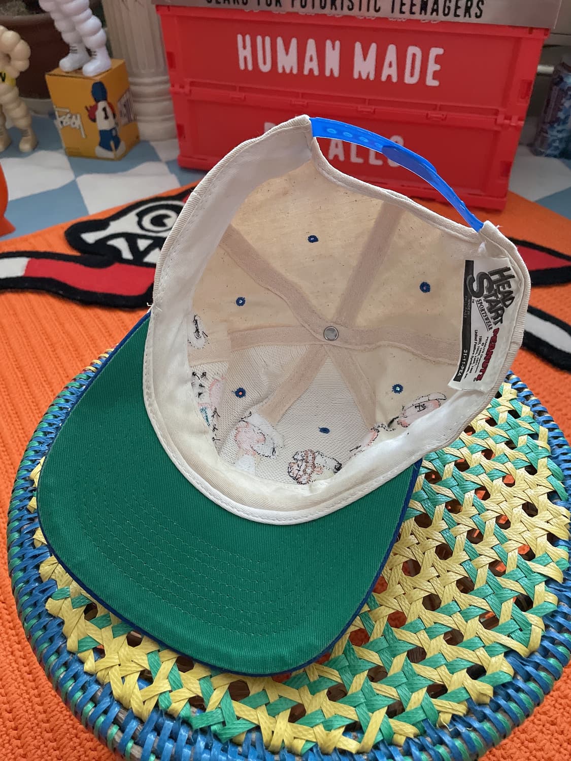 90s 빈티지 스누피 자수 디테일 모자 상품이미지7