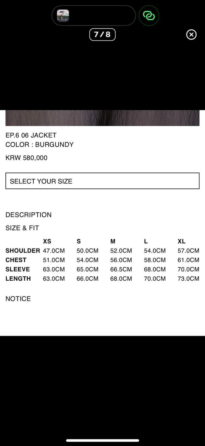 XLIM EP.6 06 JACKET BURGUNDY 상품이미지7