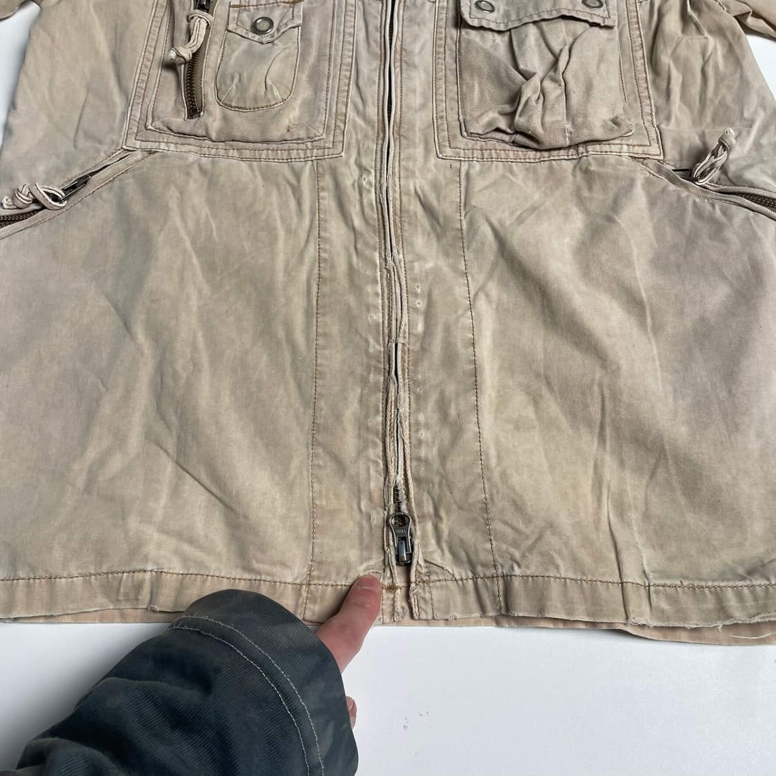 Avirex 카고 밀리터리 집업 셔츠 상품이미지7