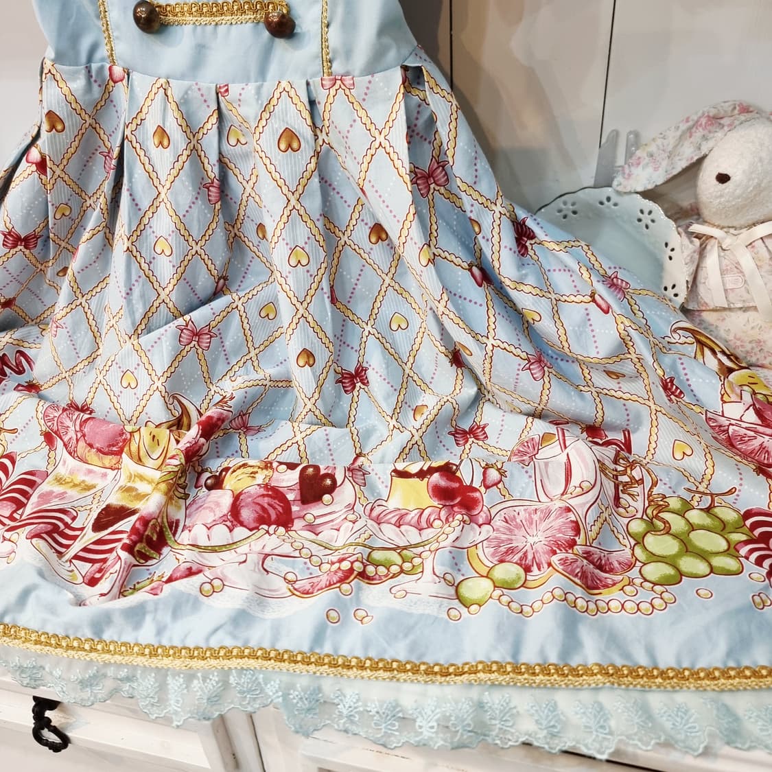 밀리터리 캔디 프린트 원피스 상품이미지4