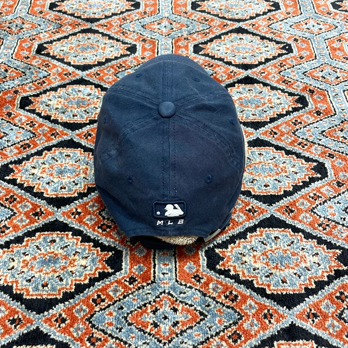 MLB 뉴욕양키스 스몰로고 네이비 면 야구볼캡 FREE 상품이미지2
