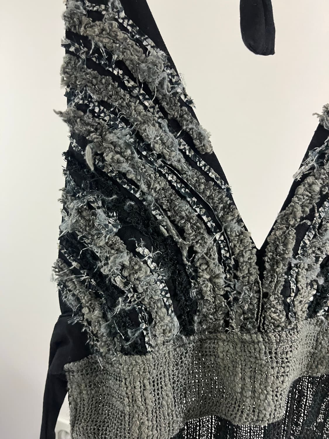 Apron Knit Halter Top 상품이미지3
