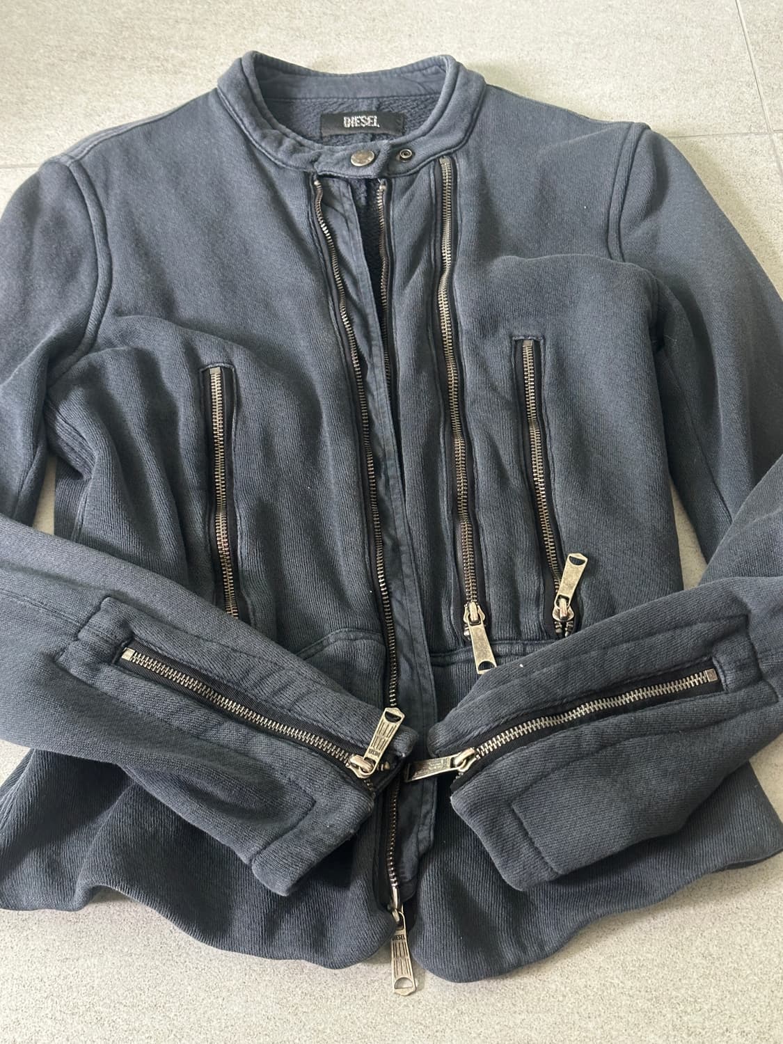 빈티지 디젤 코튼 바이커 자켓 상품이미지4