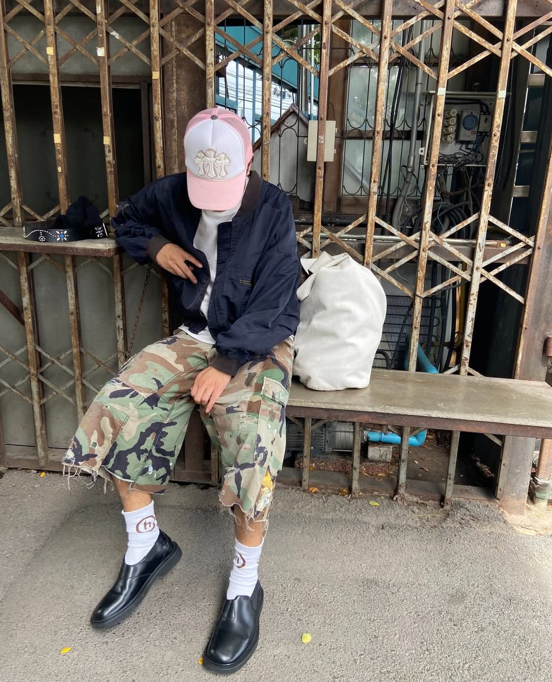 90s 빈티지 크롬하츠 아카이브 베이비 핑크 세메터리 트러커캡 상품이미지2