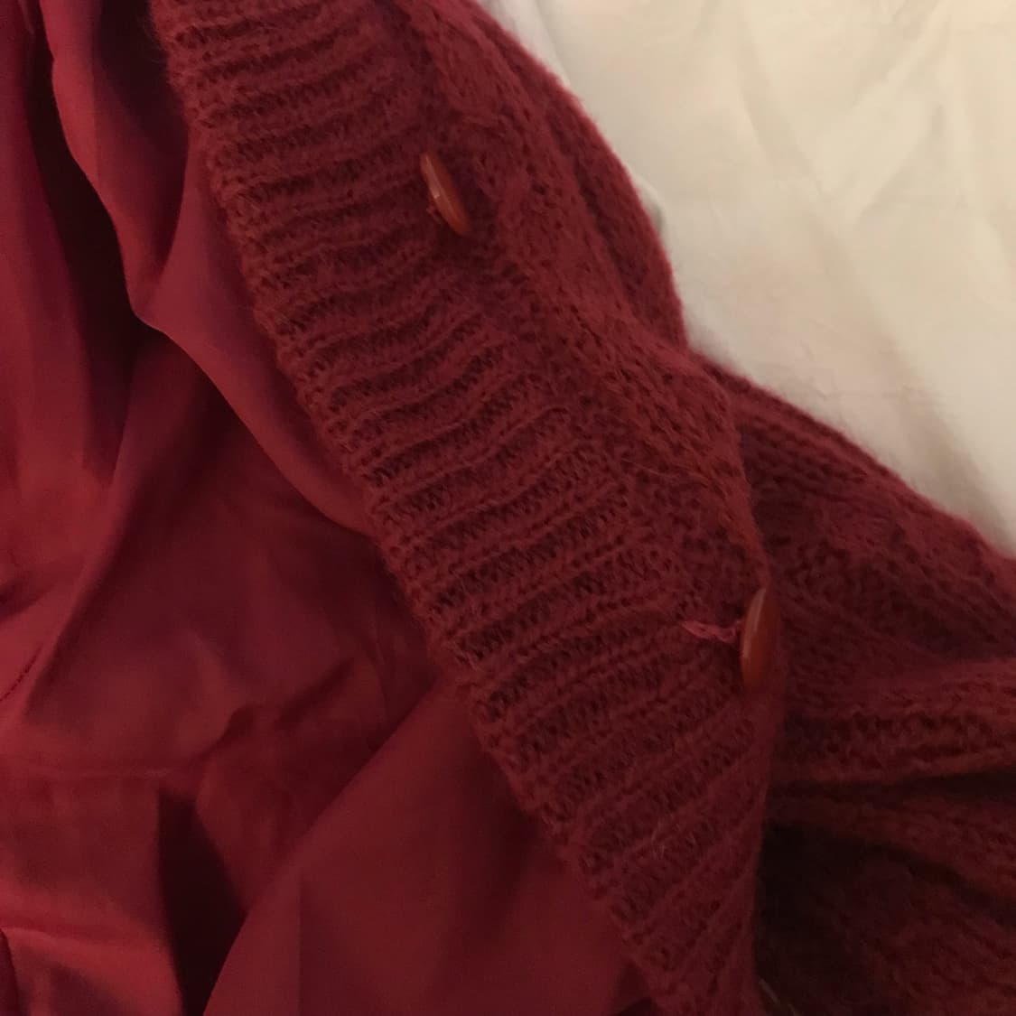 JPN Vintage 모리걸 라떼갸루 하구미 니트 가디건 상품이미지5