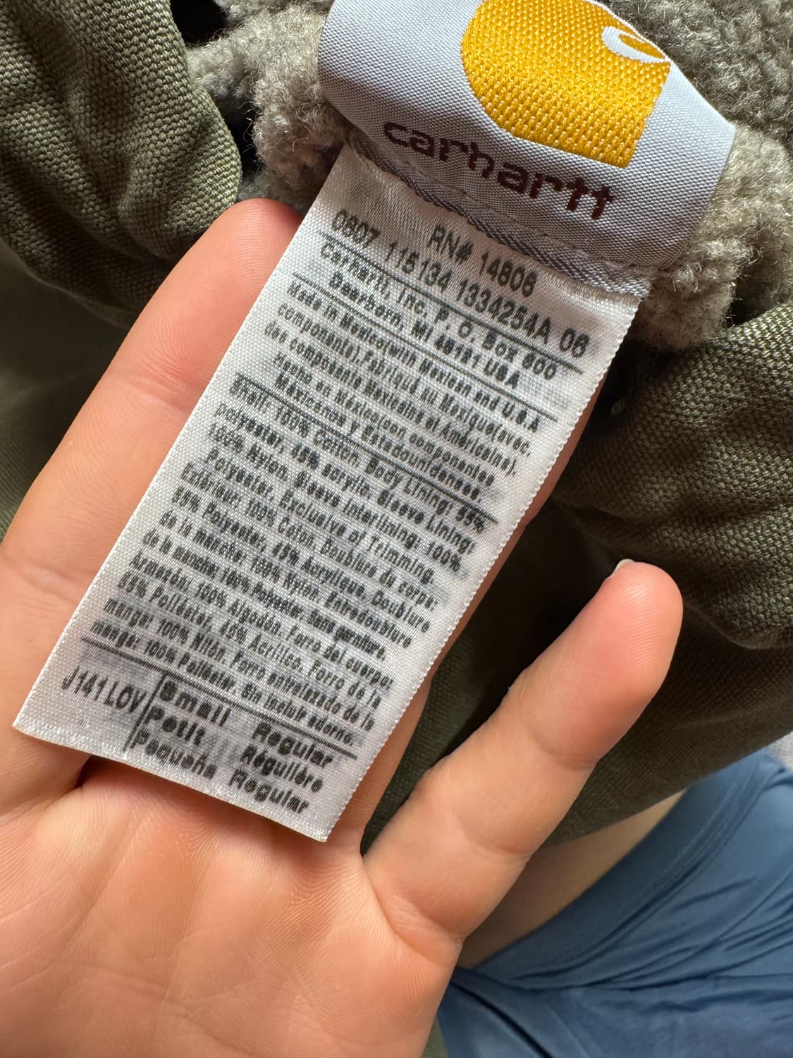 칼하트 j141 올리브 시에라 s 상품이미지3