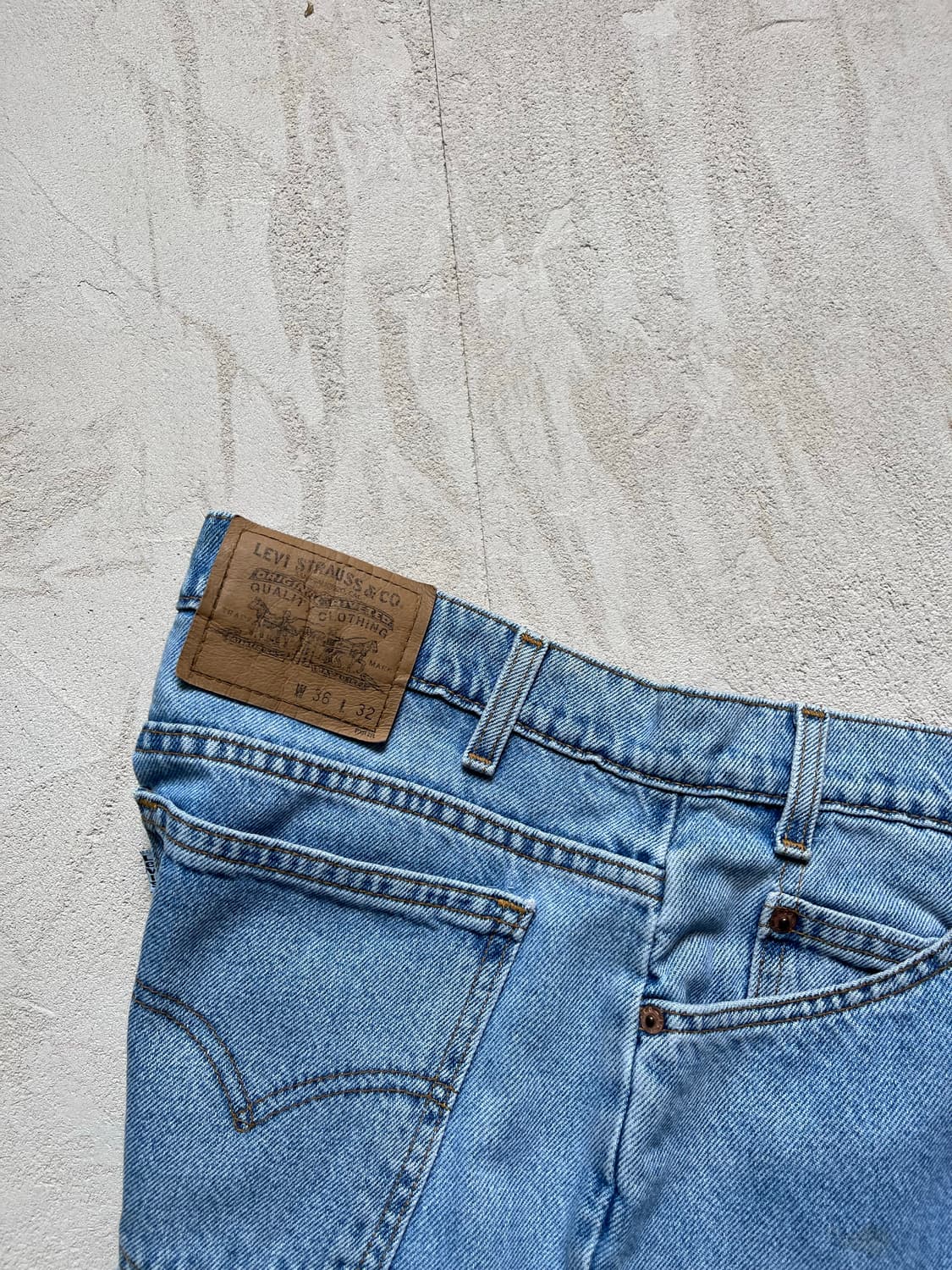 36) 미국생산 585 화이트 탭 연청 데님 상품이미지2