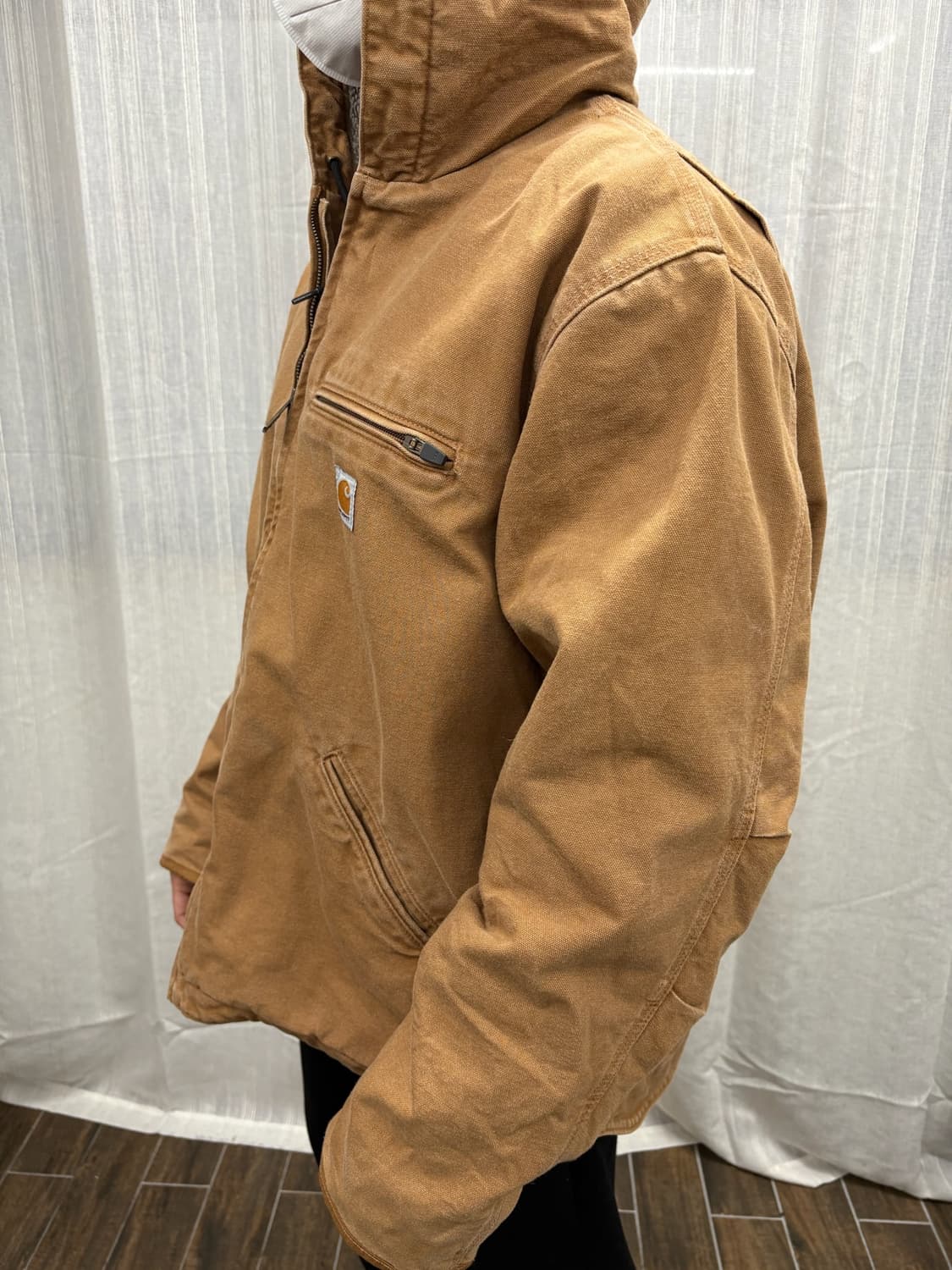 칼하트 빈티지 샌드스톤 덕 액티브 후드 자켓 상품이미지3