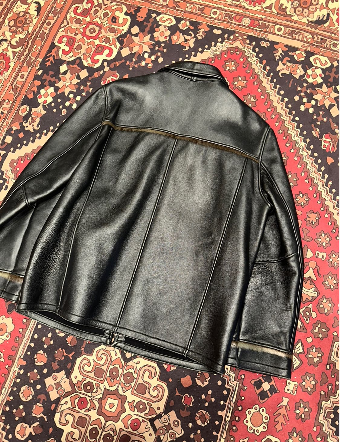 ( L ) 레더자켓 봄버자켓 가죽자켓 워크웨어 아메카지 스포츠가죽 상품이미지3