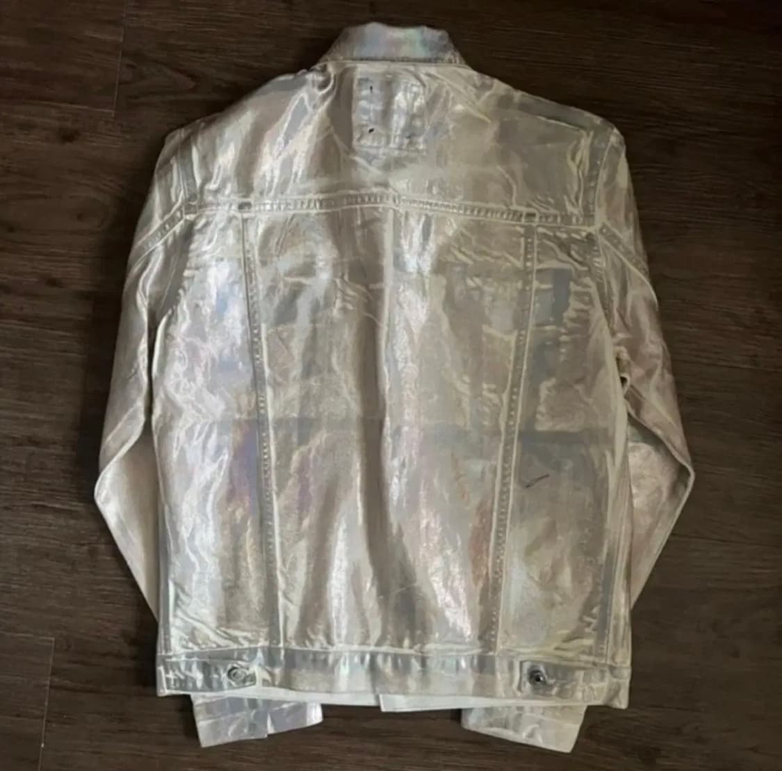 [ZARA] 자라 홀로그램 이펙터 웨스턴자켓 화이트 로즈핑크 상품이미지5