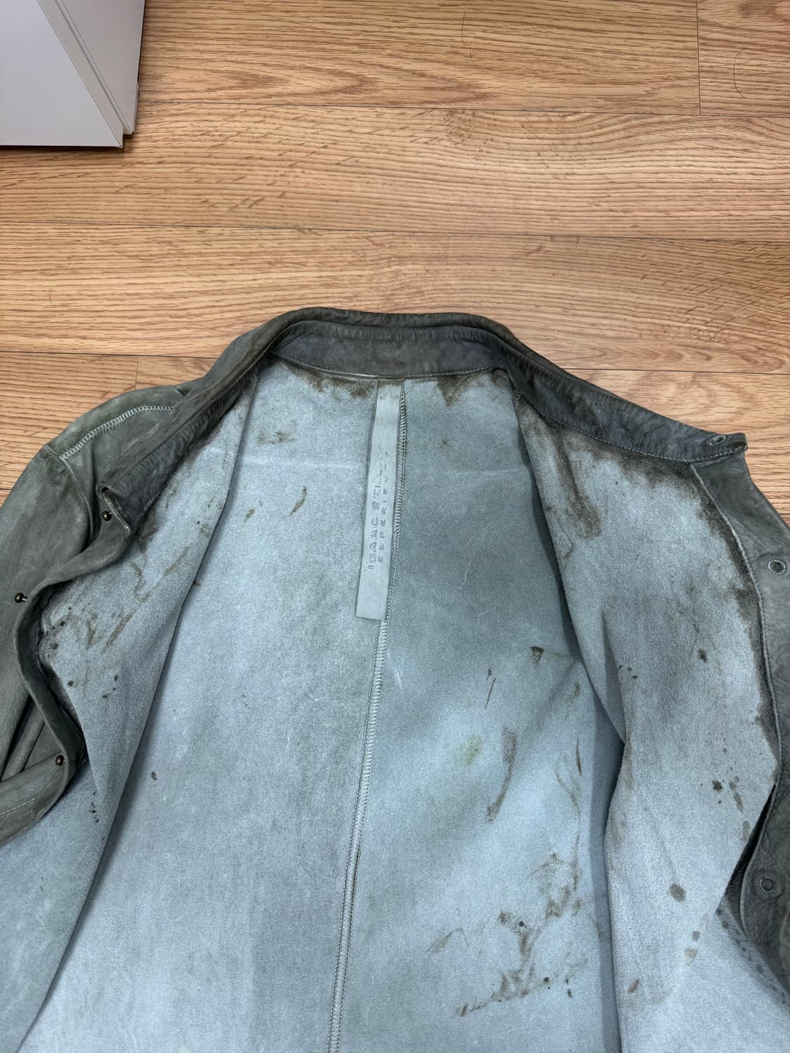 아이작셀럼 송아지가죽 레더자켓 상품이미지2