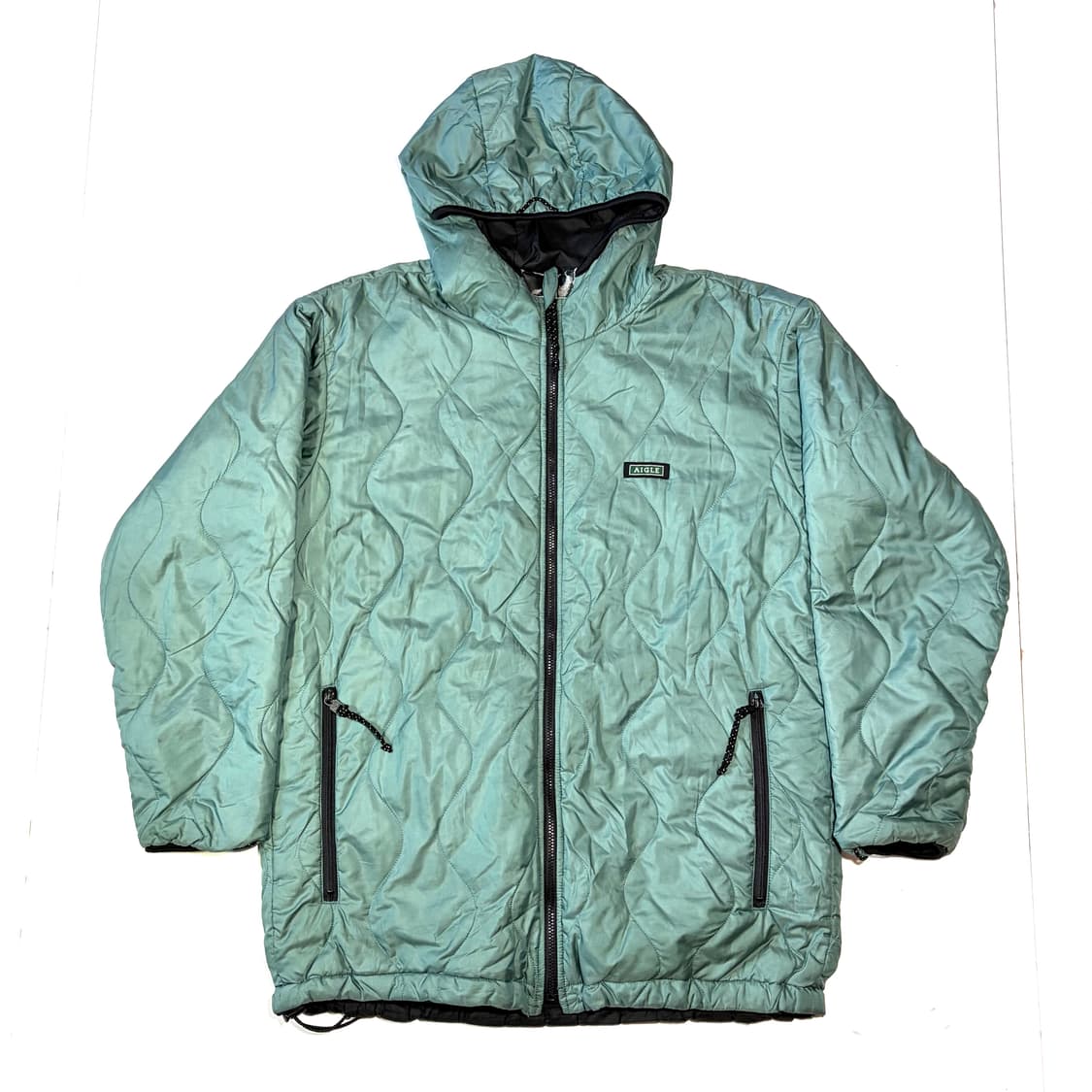 에이글 민트 블랙 리버시블 경량패딩 상품이미지1