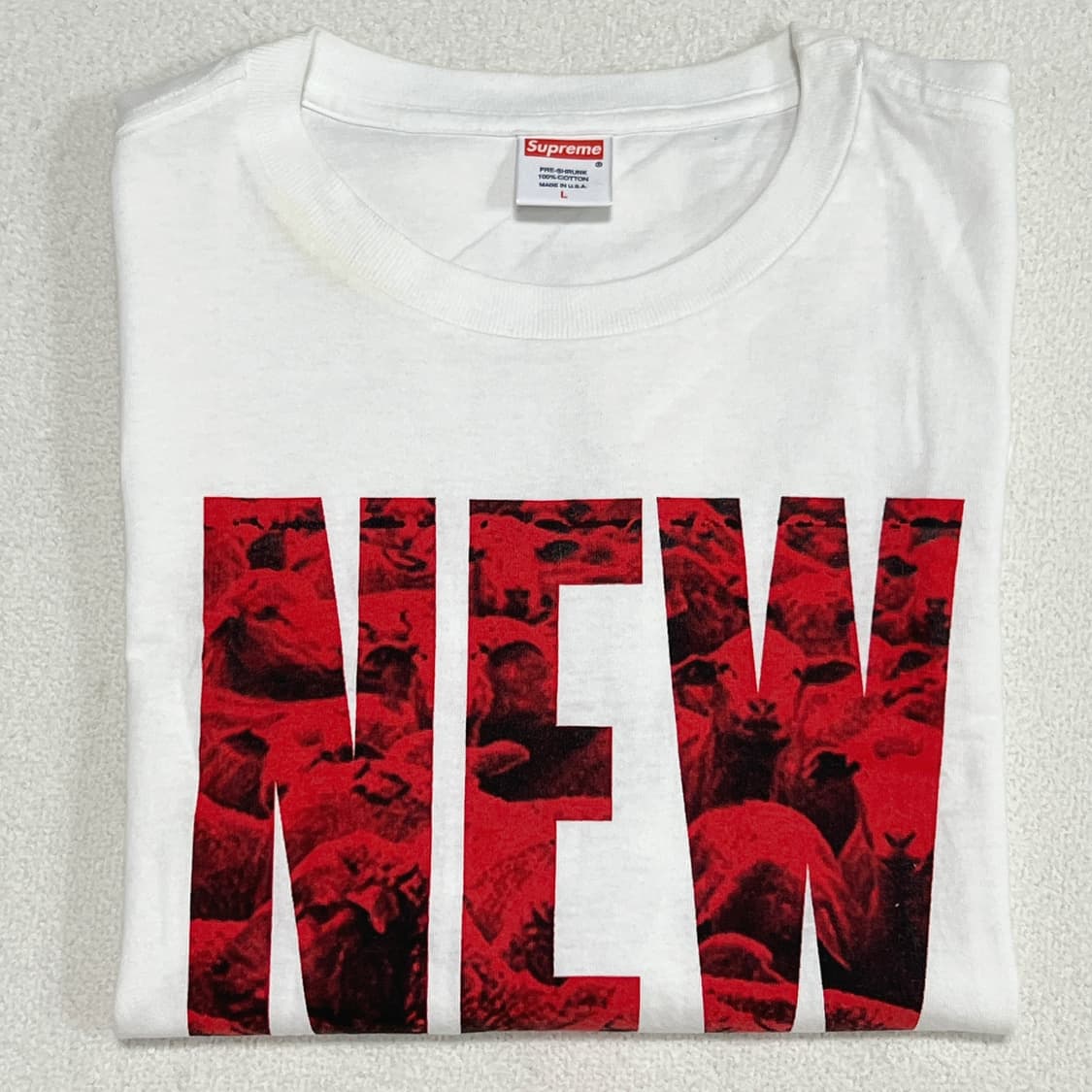 슈프림 07SS NEW WORLD ORDER 티셔츠 화이트 상품이미지2